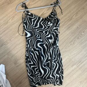 Zara size s zebra print dress